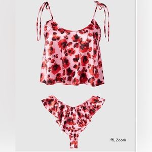 NWT Satin Lingerie Set